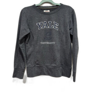 Yale University Sweatshirt Long Sleeve Crew Neck Gray Anvil Womens sz Small